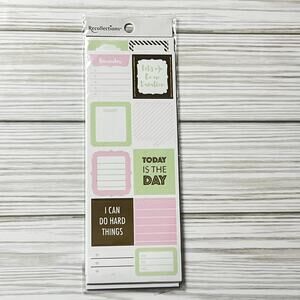 Recollection Planner Notebook Journal Stationery Accessories Stickers Pack Set